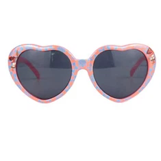 Cermin Mata Hitam Bentuk Hati Plastik untuk Kanak-kanak Perempuan