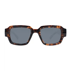 Cermin Mata Hitam Segiempat Geometrik Vintaj Bergaya Wanita Lelaki 490761